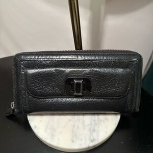 Vintage Juicy Couture Black Leather Wallet